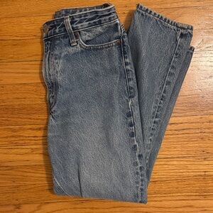Abercrombie & Fitch Blue High Rise Mom Jeans